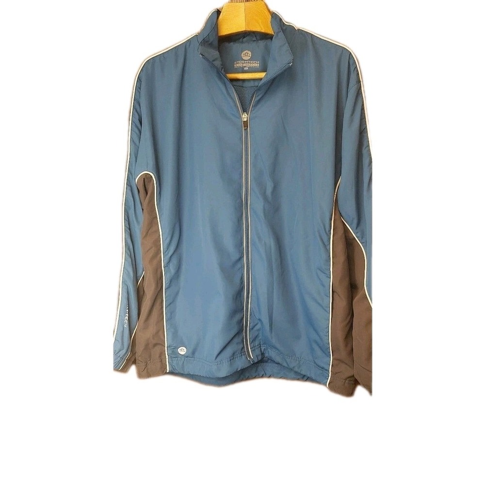 Stormtech Performance Dry-Tec Mens Blue Full Zip Mesh Lined Windbreaker Jacket L